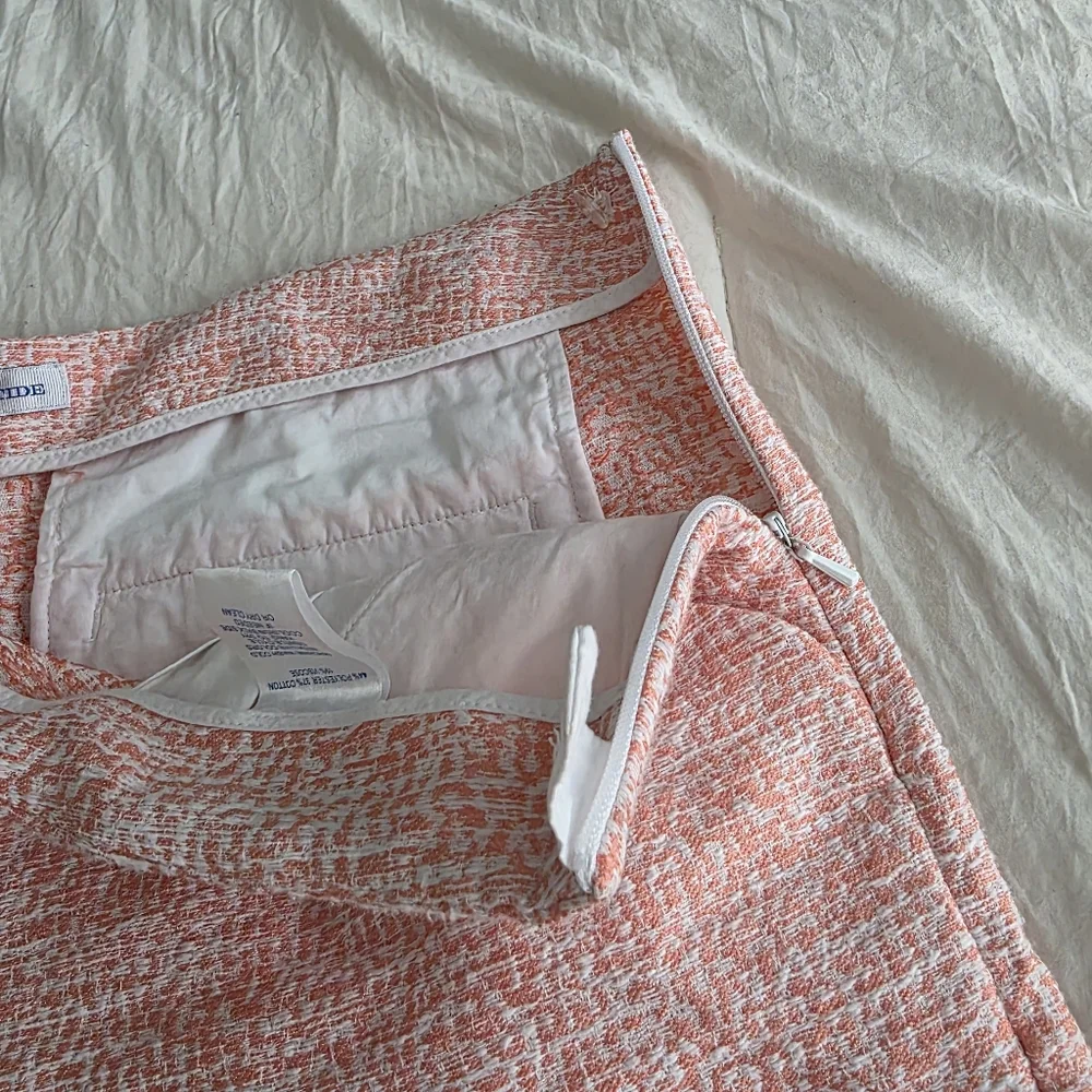 Southern Tide Shell Pink Kait Tweed Shorts 10 - Picture 4 of 7